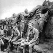 Čs. legionári pred bojom s Nemcami